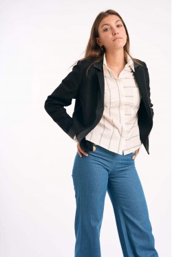 oversize shirt with geometric details 5