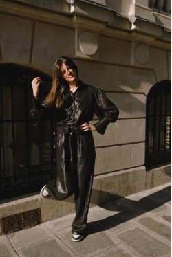 black jumpsuit produced in Paris 3