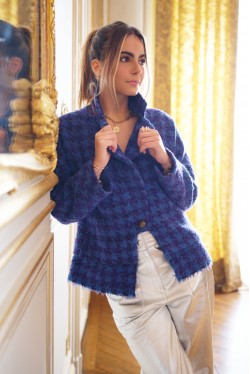 blue and purple jacket produced in wool 4