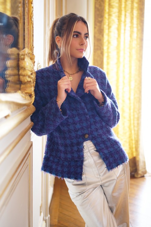 blue and purple jacket produced in wool 4