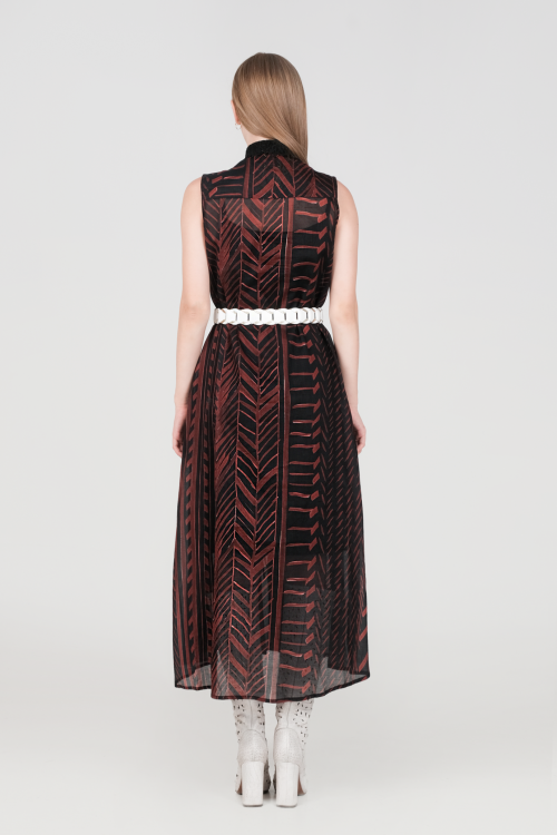 robe sans manches boutonnée sur tout le devant 3