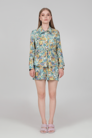 jacket produced in a floral fabric 1