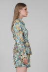 jacket produced in a floral fabric 2