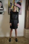 dress produced in black silk 1