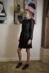 dress produced in black silk 2