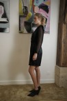 dress produced in black silk 3