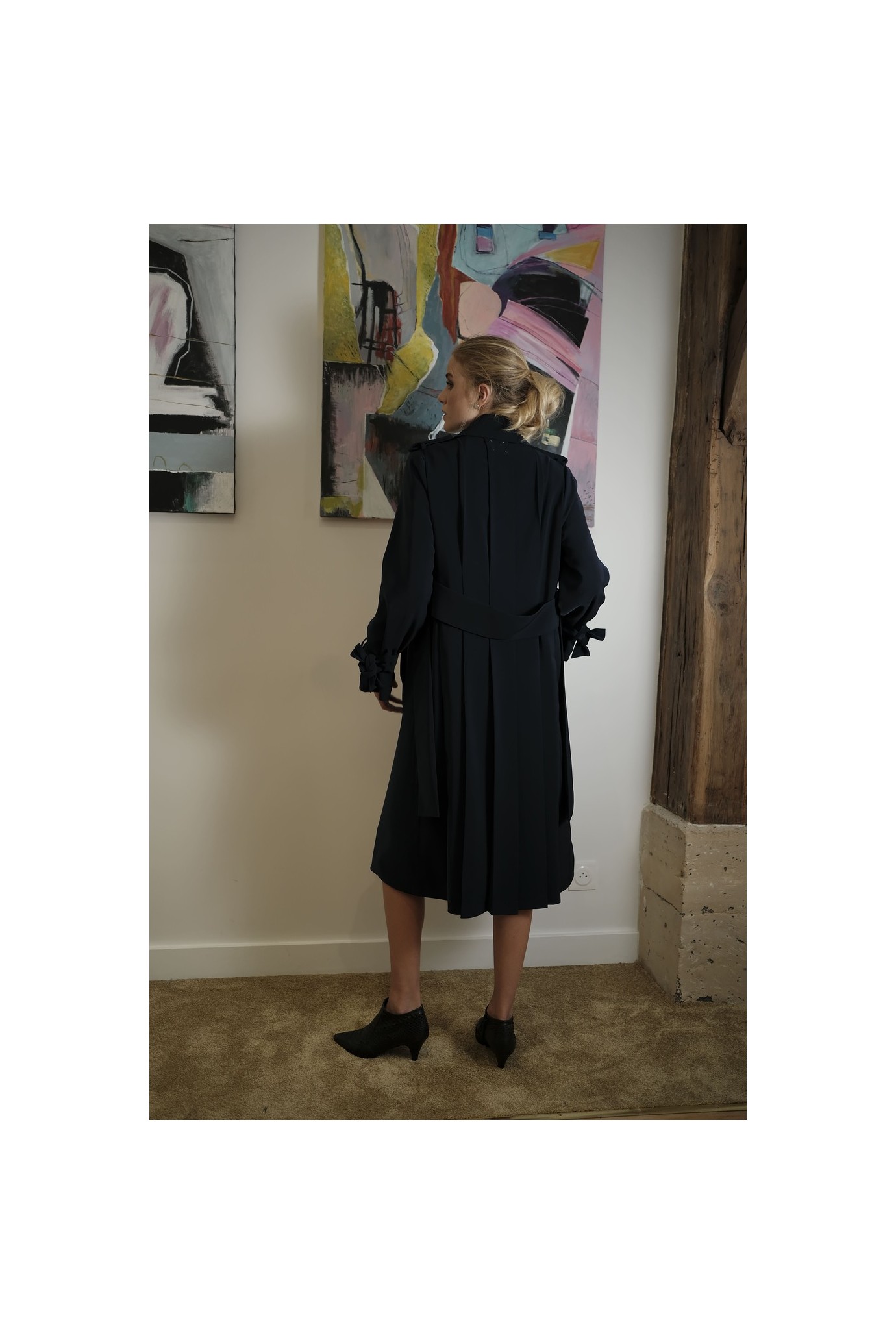 pleated trench-coat 6