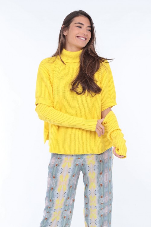 pull col roulé manches amovibles 9