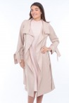 slit dress produced in a powder pink cotton 3