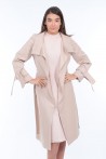 slit dress produced in a powder pink cotton 4