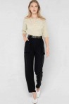 black cowhide leather belt 5