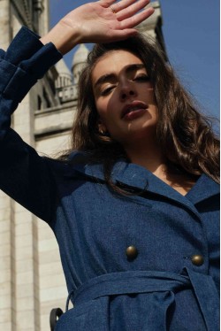 Trench-coat moderne en jean 3