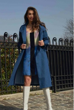 Trench-coat moderne en jean