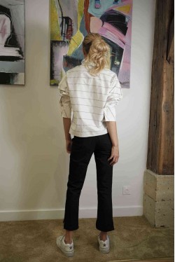 oversize shirt with geometric details 3