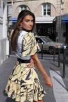 yellow, white and black dress 3