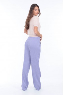 fluid pants produced in violet mauve 3