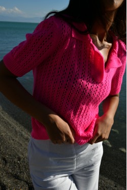 pink knitted polo 2