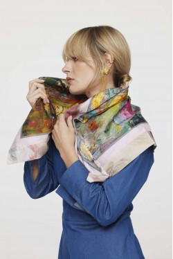 foulard carré soie imprimé 4