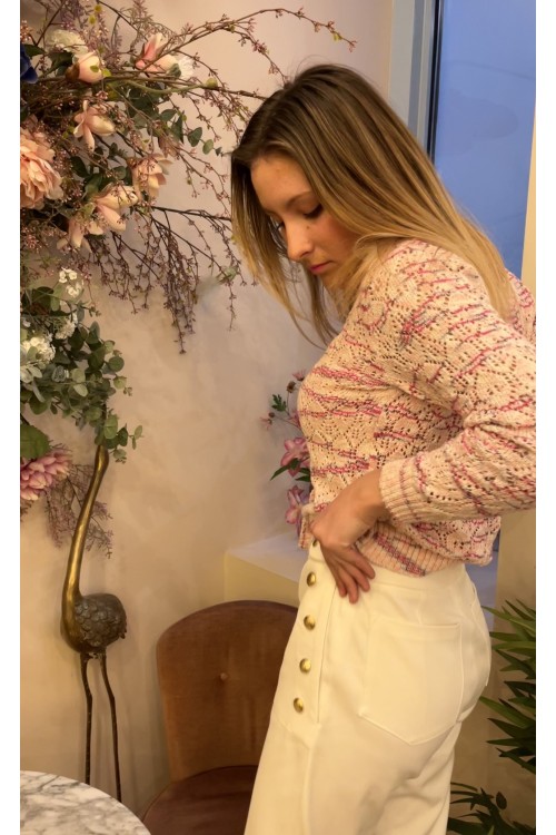 high waisted pants with golden buttons 9